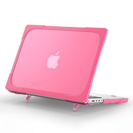MacBook Pro 14 16 inch Case Heavy Duty Hard Protective Cover (Rose)
