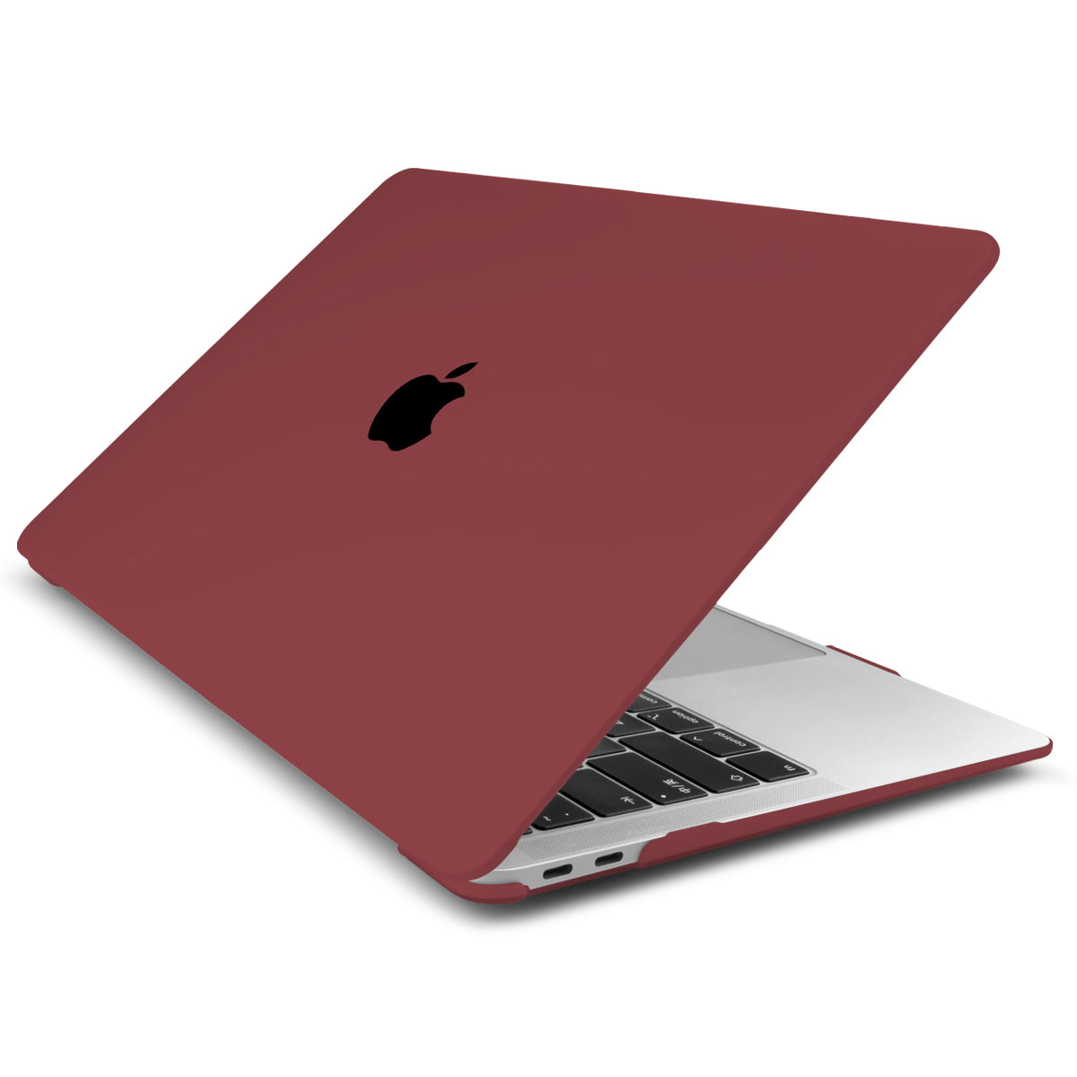 MacBook Air/Pro Protective Hard Case with Logo (Wine Red)
