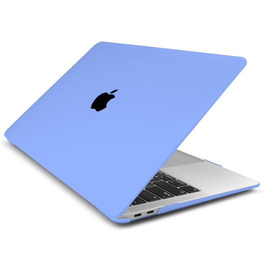 MacBook Air/Pro Protective Hard Case with Logo (Solid blue)