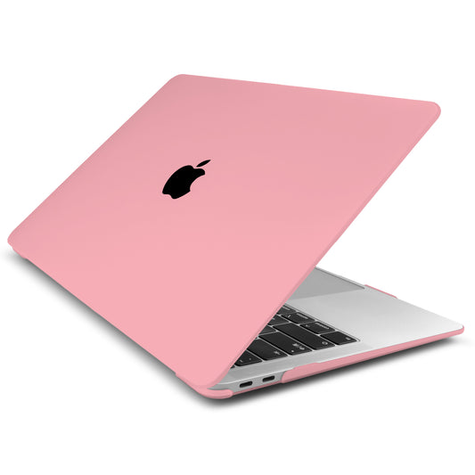 MacBook Air/Pro Protective Hard Case with Logo (Pink)
