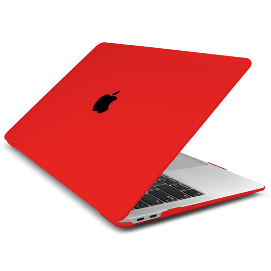 MacBook Air/Pro Protective Hard Case with Logo (Red)