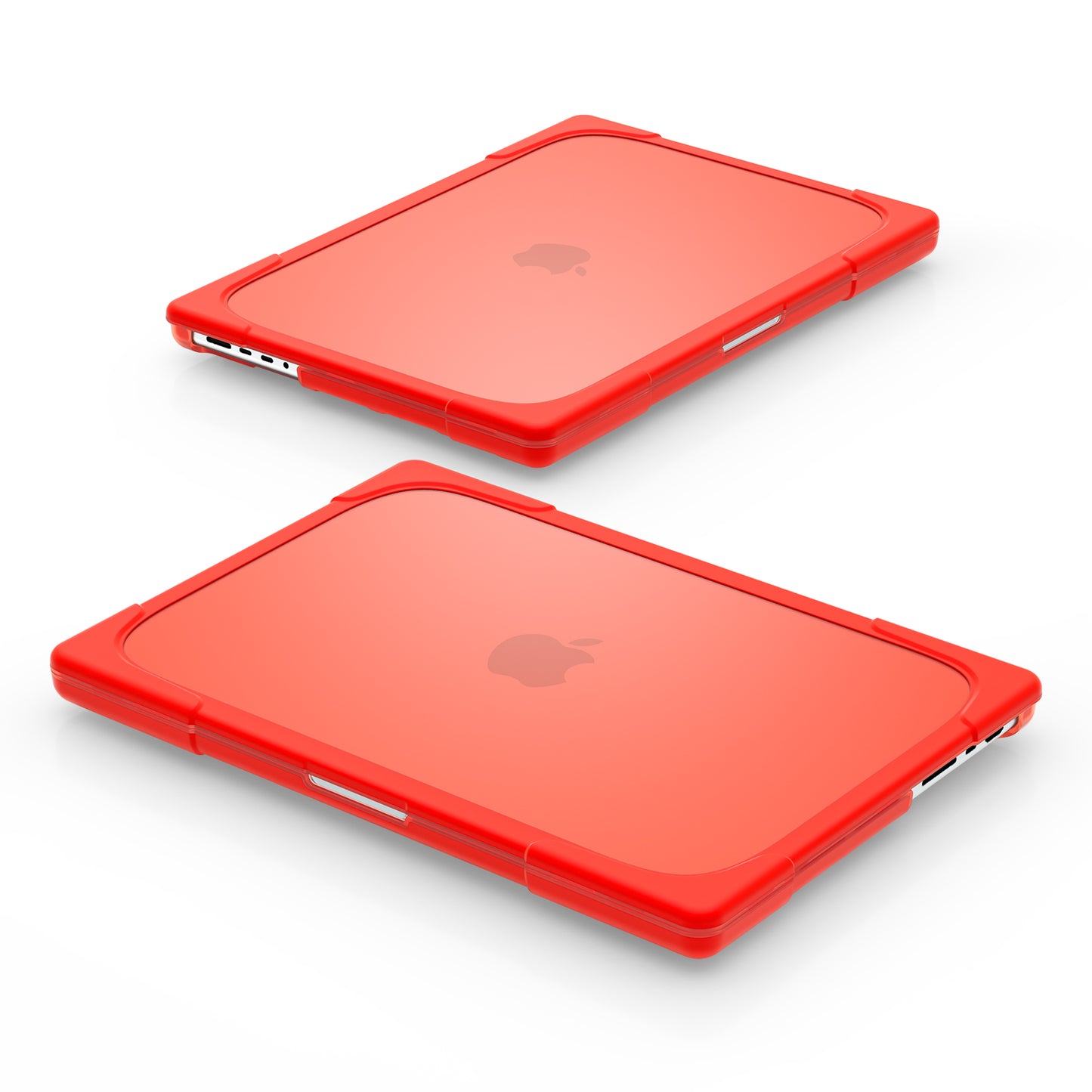 MacBook Pro 14 16 inch Case Heavy Duty Hard Protective Cover (Red)