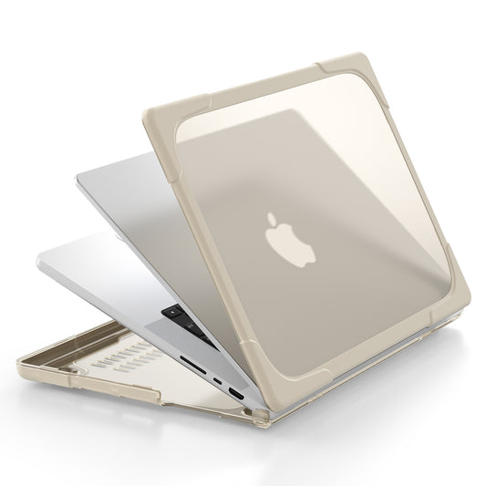 MacBook Pro 14 16 inch Case Heavy Duty Hard Protective Cover (Khaki)